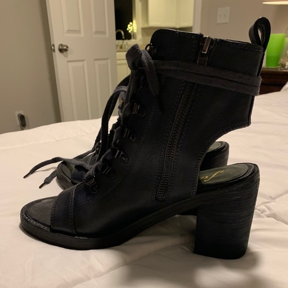 Free People City of Lights Lace Up Boot Heel - Picture 4 of 6